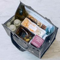 DEAN&DELUCA（ディーン&デルーカ） クーラーバッグ グレーL 大容量 4570119222779 1個