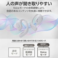 ワイヤレスイヤホン Bluetooth 無線 オープンイヤー 高音質 ウォームグレー LBT-OWS01GY エレコム 1個（直送品）