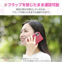 G253 ケース レザー 手帳型 衝撃吸収 超軽量 ディープピンク PM-G253PLFUJPND エレコム 1個（直送品）