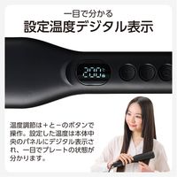 ストレート ヘアアイロン 45mm ワイドプレート マイナスイオン ダブルヒーター ブラック TS369A-K テスコム 1個（直送品）