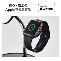 ワイヤレス充電器 Qi2 対応 15W/7.5W/5W マグネット式 3in1 ブラック W-MS08BK エレコム 1個（直送品）