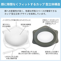 KAEI NIOSH N99防護マスク K0336 カップ型 1個(10枚入)（直送品）