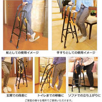 幸和製作所 手すりな杖 CAM04 歩行補助 支え 転倒防止 1台（直送品）