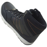 ケイゾック セーフティミッド(ヒモ) チャコール 25cm GKS-24 1足（直送品）