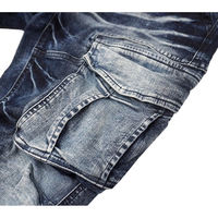 ケイゾック デニムカーゴパンツ ネイビー LL GKW-5103 1本（直送品）