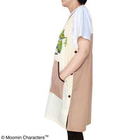 セントレディス ムーミンエプロン ムーミン＆スナフキン ブラウン/ベージュ ST-IM0053 1枚