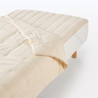 無印良品 木の実から作ったカポック混二重ガーゼ 薄掛ふとん Ｓ １５０×２１０ｃｍ 生成 良品計画