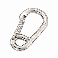 エスコ 120x 63x12mm スナップフック(ステンレス製) EA638JM-24 1個（直送品）