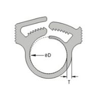 エスコ 11.9ー13.5mm スナップクランプ(100個) EA947FB-41 1袋(100個)（直送品）