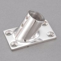 エスコ 25mm パイプ用アングルベース(ステンレス製) EA951EW-153 1個（直送品）