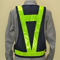 エスコ 安全ベスト(蓄光・紺/黄) EA983R-127 1枚（直送品）