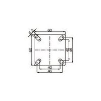 エスコ 75mm キャスター(自在・ツインホイール・後輪ブレーキ) EA986GS-75 1個（直送品）