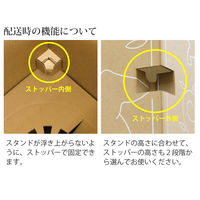 【100/120サイズ】ヘッズ アジャストデリバリーカートン-3 外寸：W355×D300×H305/515mm 1セット（1袋（20枚入）×3）