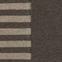 無印良品 綿天竺まくらカバー４３×６３ｃｍ用 杢ブラウンボーダー 良品計画