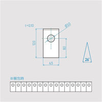 貝印 工業用 特殊刃物 K6.5-1C [15枚(15連)セット・225ピース] 750BH2082 1枚（直送品）