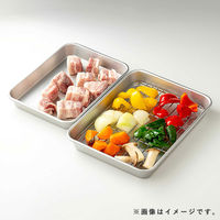 谷口金属工業 クッキングバット 網付き 浅型 約37.3×30.9cm 角型 1個