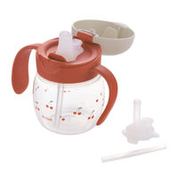 （5ヵ月から）トライ ストロー飲みマスターセット レッド 270ml 1個 リッチェル