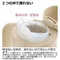 （8ヵ月から）トライ のみやすい保冷コップマグ 300 ベージュ 300ml 1個 リッチェル