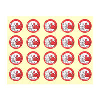 【アウトレット】【Goエシカル】訳あり ＨＥＩＫＯ タックラベル  Ｎｏ．828　カニ使用 1セット（180片：60片入×3パック）