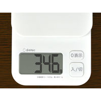 ドリテック デジタルスケール「トルテ」1kgホワイト KSー632WT 計量器 クッキングスケール はかり 1個