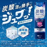 ピュオーラ 炭酸ハミガキ 55g クリスタルソーダ 花王 炭酸洗浄 歯磨き粉 歯周病予防 フッ素配合