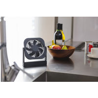 トップランド 12cm 薄型 コンパクトファン 3電源対応 底面マグネット固定式 ブラウン SF-DF25 BR 1台