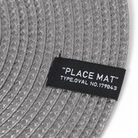 PPオーバルランチョンマット グレー LAKOLE/ラコレ