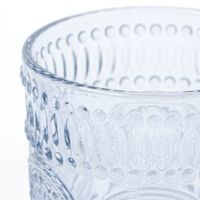 エンボスグラス ブルー 1セット（1個×2） LAKOLE/ラコレ
