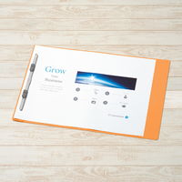 プラス フラットファイル PP製 B5 (B4二つ折り) オレンジ NO.135FP 98380 1冊（直送品）