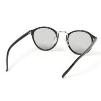 ウェリントンコンビシルバーサングラス ブラック LAKOLE/ラコレ