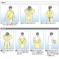 サラヤ サラヤアイソレーションガウン ブルー 袖付き 袖口メリヤス編みニット 医療病院 50944 1箱(100枚入)（直送品）