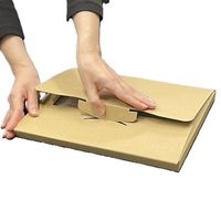 ネコポス対応テープレスダンボール 外寸：223×307×23mm 1セット（1パック（10枚入）×10） フジケース