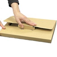 クロネコゆうパケット対応テープレスダンボール 外寸：235×335×28mm 1セット（1パック（10枚入）×5） フジケース