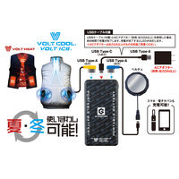 【アウトレット】コーコス信岡 モバイルバッテリー 10000mAh ブラック GBー852 1個