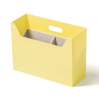 吉川国工業所 持ち運びができる収納ボックス インナーオーガナイザーM付き イエロー MBー01_Y 1セット（1個×3）