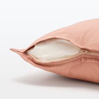 無印良品 オックスクッションカバー ５５×５９ｃｍ用 ピンク 1セット（1枚×2） 良品計画