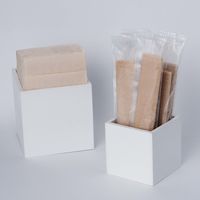 溝端紙工印刷 未晒しおしぼり 丸型 1箱（1500本：100本入×15袋）