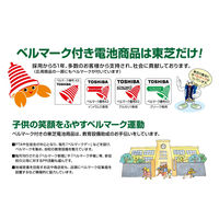 アルカリ乾電池 東芝 電池 単2形 10年保存 LR14AN 6MP 1パック（6本）