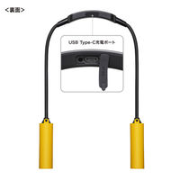 LEDネックライト 充電式 USB 首掛け IP44 調光 フレキシブルアーム サンワサプライ LED-NECK1 1個