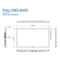 フィリップス 55インチ 4K液晶大型モニター　400cd　18時間連続稼働可能モデル　 (サイネージ使用可能) 1台（直送品）