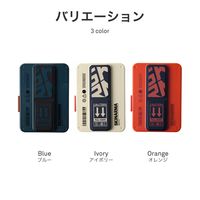 カードホルダー SKINARMA MagSafe対応 薄型 軽量 グリップスタンド一体型 SPUNK オレンジ（直送品）