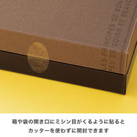 ヘッズ ミシン目付透明ロールシール 強粘糊 W35×H18mm MSTー2RS 1袋（500枚）