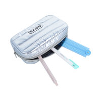 サンスター文具 キルティングペンケース OUTDOOR29 SILVER S1428896 1個