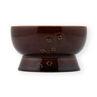 【アウトレット】ハッピーダイニング 脚付ウォーターボウル 日本製 ブラウン 1個 猫壱