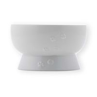 【アウトレット】ハッピーダイニング 脚付ウォーターボウル 日本製 ホワイト 1個 猫壱