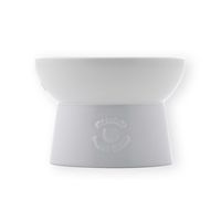 【アウトレット】ハッピーダイニング 脚付フードボウル 日本製 ホワイト 1個 猫壱