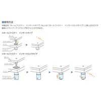ナベヤ ホールファスナー /インサート用ロックピン HF08ILPS 1セット(17個)（直送品）