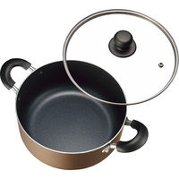 シャディ おおらか鍋 アルミ両手鍋(24cm) 24-8280-814 1箱（直送品）