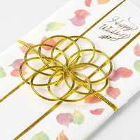 デザインフィル 金封530 結婚祝 透かし 花びら柄 25530006 1セット(1パック×5)（直送品）