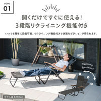 武田コーポレーション ラウンジベッド肘付き UN5-RC 1箱(1個入)（直送品）